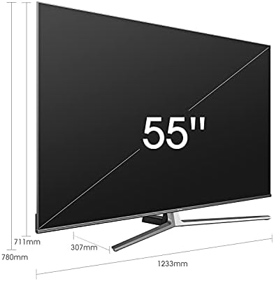 Hisense 55U8GQTUK Quantum Series 55-inch 1000-nit 4K UHD Dolby Vision HDR Smart TV with YouTube, Freeview Play and Alexa Built-in and IMAX Enhanced, TUV Certificated (2021 NEW)