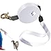 Xoeryoy Retractable Dog Leash with 9.8 Ft Strong Nylon Tape Mini Cat Leash Retractable with Wrist Strap One-Touch Extend and Lock Do