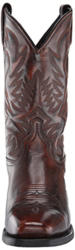 Laredo 68358 Stillwater Tan Black Square Toe Mens Western Cowboy Boots2