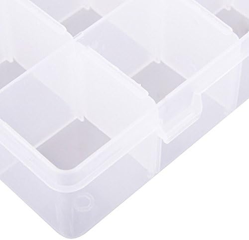 1pcs Float Fishing Lure Hook 18 Slots Adjustable Plastic Tackle Holder Box Case Organizer