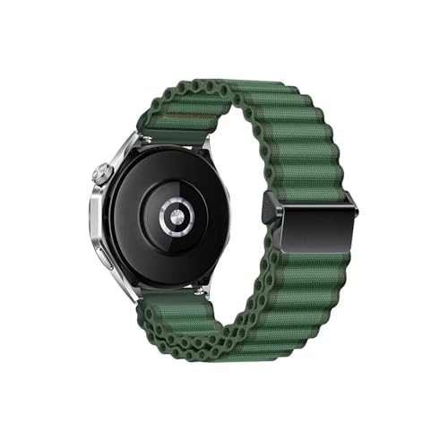 Bracelet montre nylon tressé pour Huawei GT 4 3 Pro et Samsung Galaxy