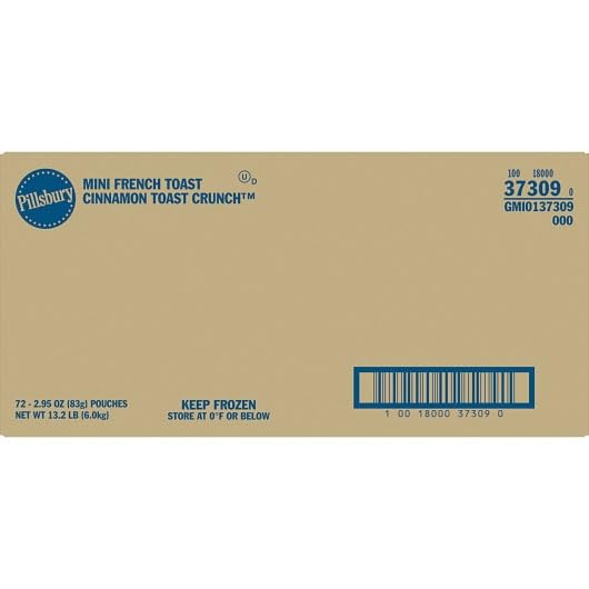 Pillsbury Cinnamon Rush Mini French Toast, 2.64 Ounce -- 72 per case.