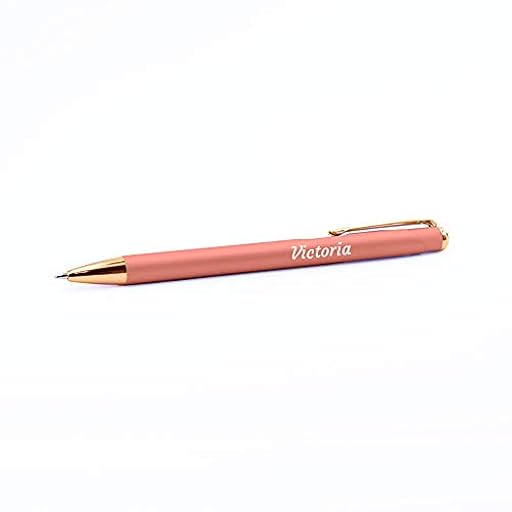 PROMO SHOP - Original Boligrafo Publicitario Rose Personalizado (Nombre o Texto) Rosa, Boligrafos Realizados en Metal con Detalles Acoplados en Rose Gold | Ya disponible en tu tienda friki favorita! En mundofriki.es!