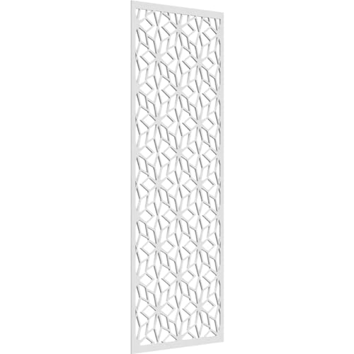 Image of 29 3 /8 inchW x 74 3 /8 inchH x 3 /8 inchT Lake Decorative Fretwork Wall Panels in Architectural Grade PVC