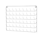 Ｈｅｌｌｅｒｙ 54スプール 糸ホルダー 壁掛け 糸巻きラック 金属 ミシン糸オーガナイザー棚 縫い系収納整理 裁縫道具 糸立てラック 糸巻スタンド ボビンラック ボビンスタンド 軽量 スプールスタンド スプールラック 屋用 刺しゅう糸収納, 白