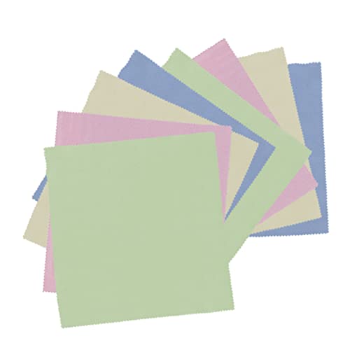 BEBEMOKO 100個マイクロファイバークリーニングクロス メガネ拭き レンズ スクリーン カメラ 携帯電話 時計 油汚れ 指紋除去 繰り返し使用可能 速乾 糸くずが出にくい