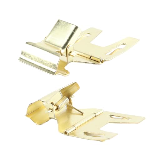 Alide 20 Stück Schilderklammern aus Metall, drehbare Schilderhalter-Ständerklammern für Einzelhandelsgeschäfte, Restaurants, Bäckereien und Büros (Gold)