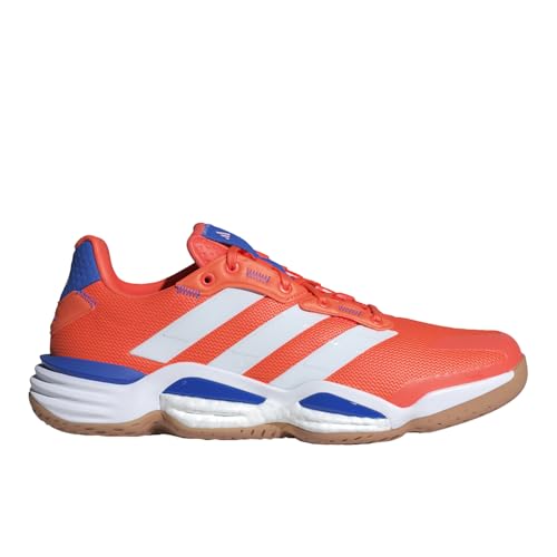 Image of adidas Men's Stabil 16 Indoor Shoes Sneaker, Team Solar Orange/Zero Metallic/Bright Royal, 8 UK