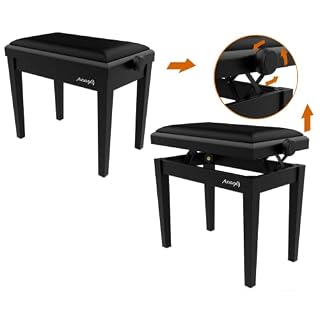 Audibax KB600 Black – Banc de piano ou de clavier – Banc de piano pliable très résistant – Hauteur réglable de 47,5 à 56… - Les Beatles, Paul McCartney, John Lennon, RIngo Starr, George Harrison Audibax KB600 Black - Banc de piano ou de clavier - Banc de piano pliable très résistant - Hauteur réglable de 47,5 à 56… – Image 6
