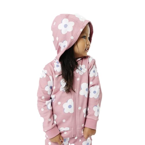 Copper Pearl Zip Up Hoodie - Made of Ultra-Soft, Breathable Luxe French Terry Fabric, Baby Hoodie and Toddler Jacket - Fashionable Baby Girl Clothes and Baby Boy Clothes, Size 5T, Gemma