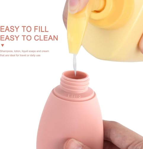Kit Viagem 3 Frascos de Silicone à Prova de Vazamento – Porta Shampoo, Condicionador e Loção | Frasc