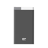 Capacidad de carga: 5000 mAh Silicon Power SP5K0MAPBKS55P0K - Batería Externa de 5000 mAh con 2 Salidas USB, Negro Mate