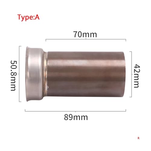 Silencieux d'échappement de 51 mm avec chicane et catalyseur intégrés