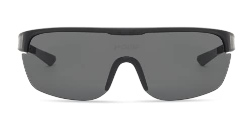 Hobie Echo Polarized Rectangular Sunglasses, Satin Black, OSFA2
