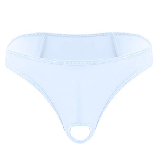 Calzoncillos para abuela, lencería con agujero, ropa interior, tanga, tanga, tanga para hombre, micro frontal, S, lencería, Blanco, talla única