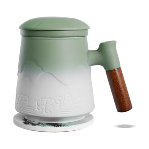 ZENS Tea Infuser Mug with Lid Cover