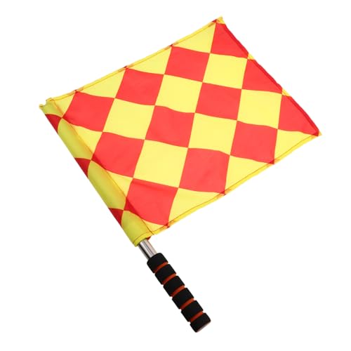 Toddmomy Referee Flag for Sports Events Flag Football Accessories Boys and Girls Soccer Referee Kit Signal Flags