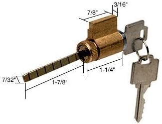 C.R. LAURENCE E2107 CRL Cylinder Lock with Compatible Keyway for Weiser, Kwikset and Weslock - Keyed Alike by C.R. LAURENCE