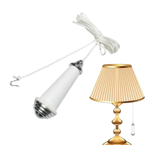 Pullo contra el cable del ventilador de techo - String de nylon de 150 cm del cable para ventiladores de techo, Acabado de la lámpara de casa Acabado Chrome Modern Fashion para sala de estudio,