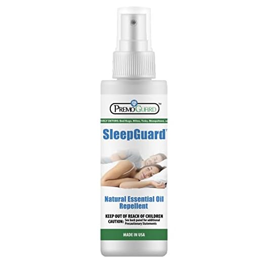 Sleep Guard by Premo Guard 4 oz – Bed Bug, Mite, Tick, Mosquito, and Insect Repellant Spray – DEET Free Natural Essential Oils – 100% Effective – Best Protection for Restful Sleep – Pet & Family Safe