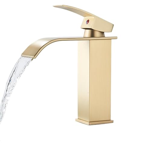 Robinet de vanité monté sur le pont avec mitigeur cascade salle de bains