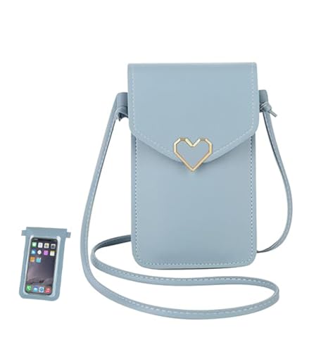 BenePoint Crossbody Bags for Women, Leather Phone Purses Crossbody Purse Cell Phone Purse with Clear Touch Screen Window