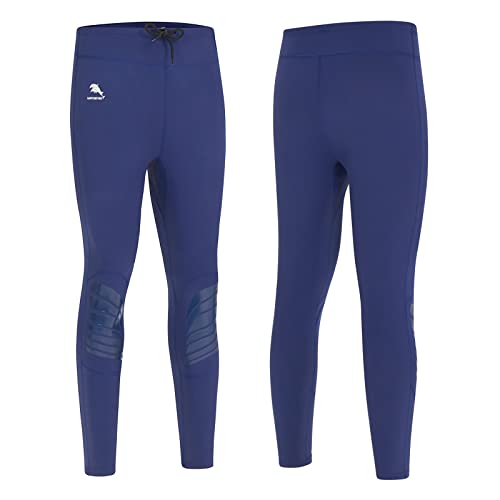 Neoprenhose, 2 mm, hohe Taille, lange Hose, Neoprenhose, Tauchhose für Herren und Damen (4XL, Herren) Blau