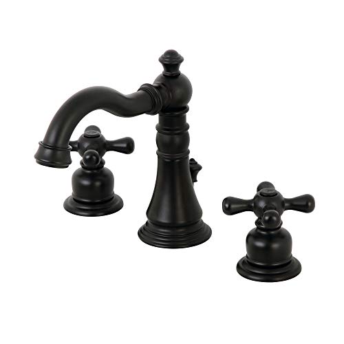 Kingston FSC1970AX Widespread Bathroom Faucet, Matte Black