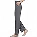 Stretchy Work Pants for Women Perfect Drape High Rise Pull-On Stretch Pants Silky Soft Comfy Fit Work Slacks Trousers（Dark Gray,Medium）