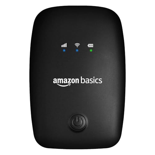AmazonBasics 4G LTE Wireless Dongle with All SIM Network Support | Plug & Play Data Card Stick with up to 150Mbps WiFi Hotspot | 2100mAh Rechargeable Battery| SIM Adapter Included (Black) (B0D9HJKPW6) Amazon Price History, Amazon Price Tracker