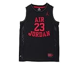 Nike Jordan Boys Youth Classic Mesh Jersey Shirt (Black/Red, XL(13-15YRS))