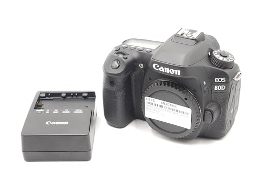 Image of Canon EOS 80D 24.2MP Digital SLR Camera (Black) Body + Memory Card