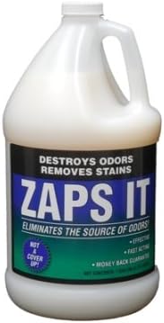 Zaps It Concentrate Natural Pet Odor Eliminator & Stain Remover, One Gallon (Makes up to 32 gallons of solution!) - Keep Pet urine off…