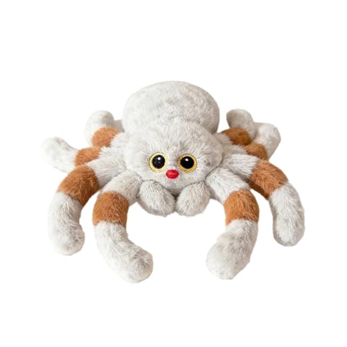 Peluche araignée mignonne blanche doudou doux jouet enfant decoration