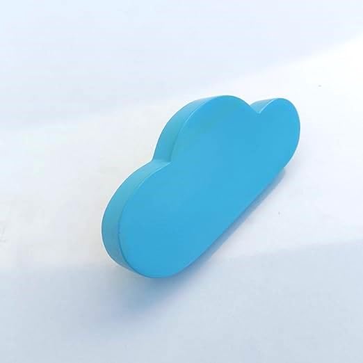 Cloud Shaped Handle Drawer Knobs Pulls Handles, Handle, Solid Teak Wood for Wardrobe Handles, Doors Handles, Cabinet Handles, Drawers Handles, Pull Handle - (Single 1 Pic) (6 INCHES)-image-20