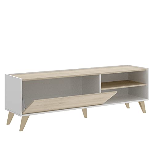Mueble-de-TV-de-diseno-nordico-Ness-Tablero-de-particulas-melaminizado-155×43-cm-BlancoNatural Mueble-de-TV-de-diseno-nordico-Ness-Tablero-de-particulas-melaminizado-155×43-cm-BlancoNatural