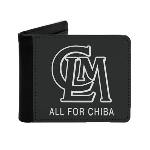 [ESASAZ] 千葉ロッテマリーンズ 二つ折り財布 レザー ウォレット Wallet 小銭入れ カードケース コインケース カード入れ 札入れ 男性用 コンパクト ビジネス 紙幣収納 男女兼用 野球応援 記念品 プレゼントのサムネイル