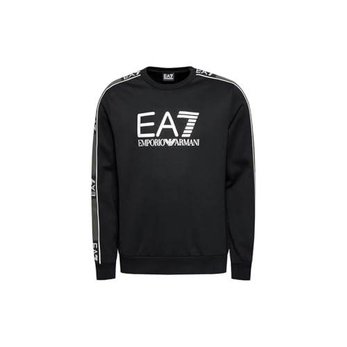 Emporio Armani EA7 6hpm03-pj3mz-1200 Fleece Men Black - XL - Sweaters Sweater