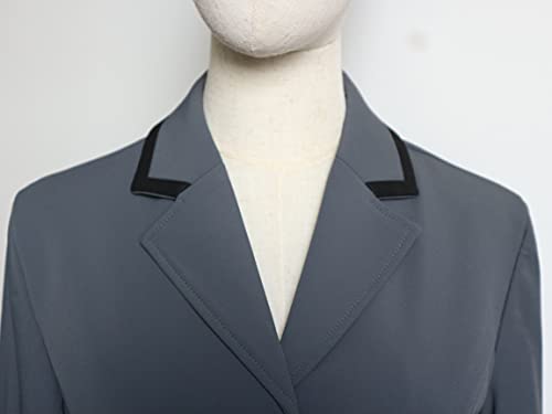 Hr Farm Women's Competition Jacket Horse Riding Show Coat (Gray, 6, Numeric_6) #TOP6