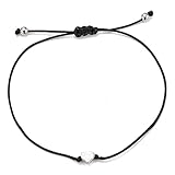 kelistom Evil Eye Anklet for Women Men Handmade Wax Rope Star Charm Ankle Bracelets for Women Men Minimalist Jewelry Adjustable