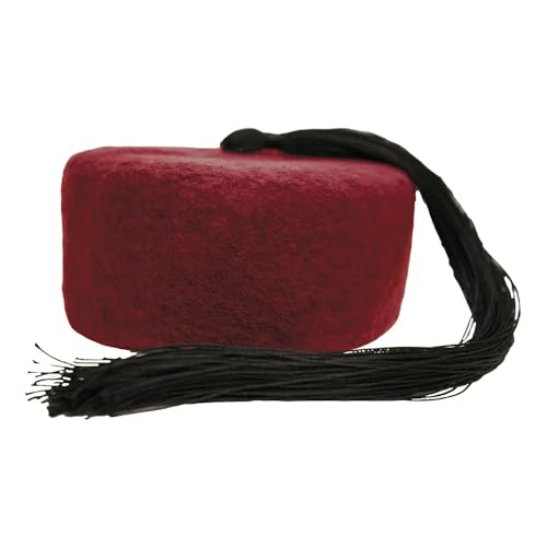 Bonnet tunisienne kufi rouge avec pompon : renouez avec la tradition