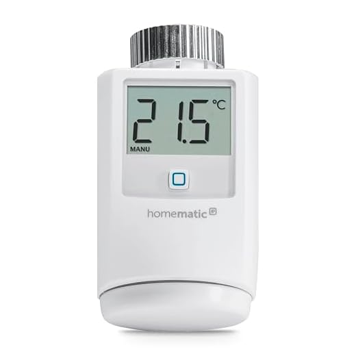 Homematic IP Smart Home Heizkörperthermostat, digitaler Thermostat Heizung, Heizungsthermostat, Steuerung per App, Alexa & Google Assistant, einfache Installation, Energie sparen, 140280A0