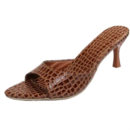 Mules à talons hauts pour femme et sandales pointues élégantes