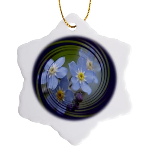 3dRose Forget-Me-Not Ornament