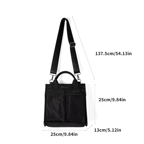 Large Capacity Nylon Shoulder Bag Stylish Crossbody Handbag For Women With Multiple Carrying Option For Work And Travel Nylon4