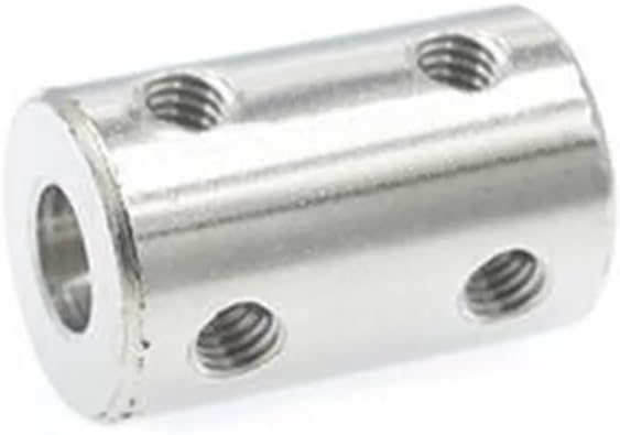 4/5/6/8/10/12mm Rigid Electronic Starter Shaft Coupling Coupler Transmission Connector Couple Sleeve with Screw Industrial Motors(6-6mm)
