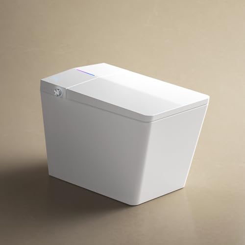 Sanitario cuadrado inteligente Geelife con tanque integrado para baño moderno miniatura 1