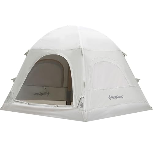 KingCamp �[�C���e���g �G�A�[�e���g 40s�݉c �G�A�|�[������ ��^ �C���t���[�^�u���e���g 3-4�l�p 2.4m×2.2m �V���o�[�R�[�e�B���O UV�J�b�g �ϐ���3000mm ���b�V���� �L�����v ���� �n�C�L���O �A�E�g�h�A