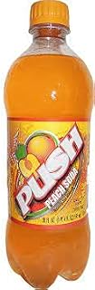 Push Peach Soda, 20 oz, 24 Units