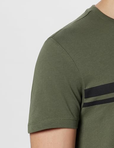 Image of U.S. Polo Assn. Denim Co. Mens Green Half Sleeve Cotton Fitted T-Shirt (UDTSHOE0048 Green )